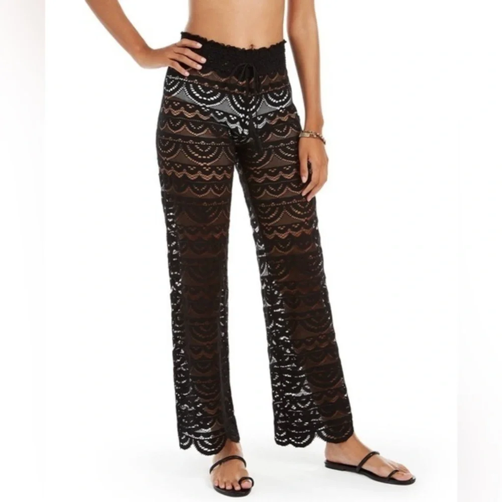 Scallop Hem‎ Pants with Tassel Tie, Created for Macy's